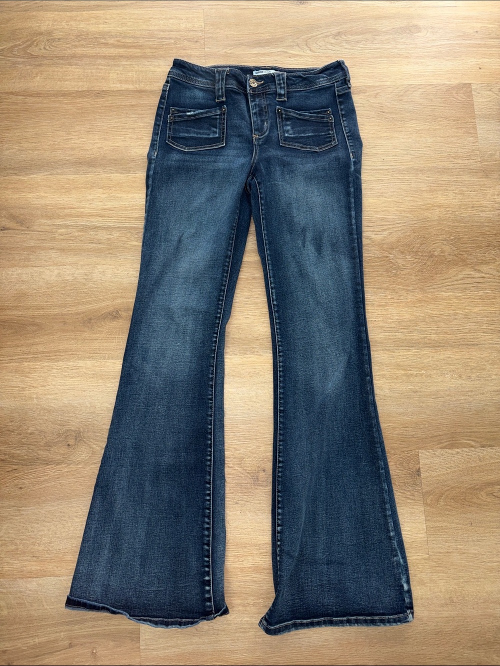 Low rise Dark Blue Flare Jeans